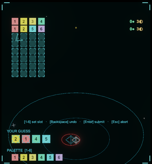 Cache-crack Mastermind minigame